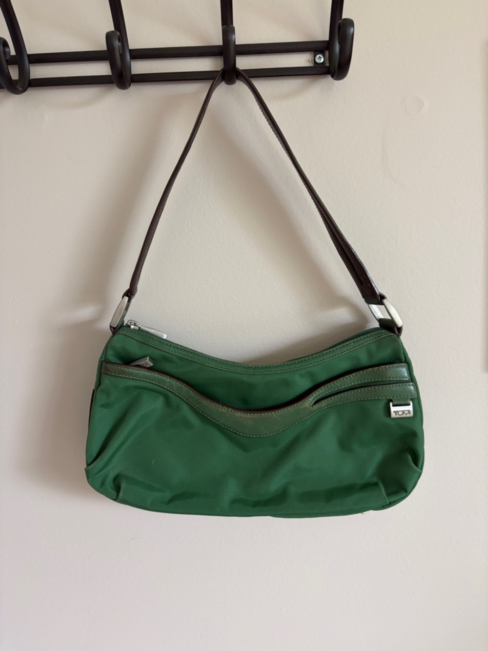Vintage TUMI Forest Green Shoulder Bag